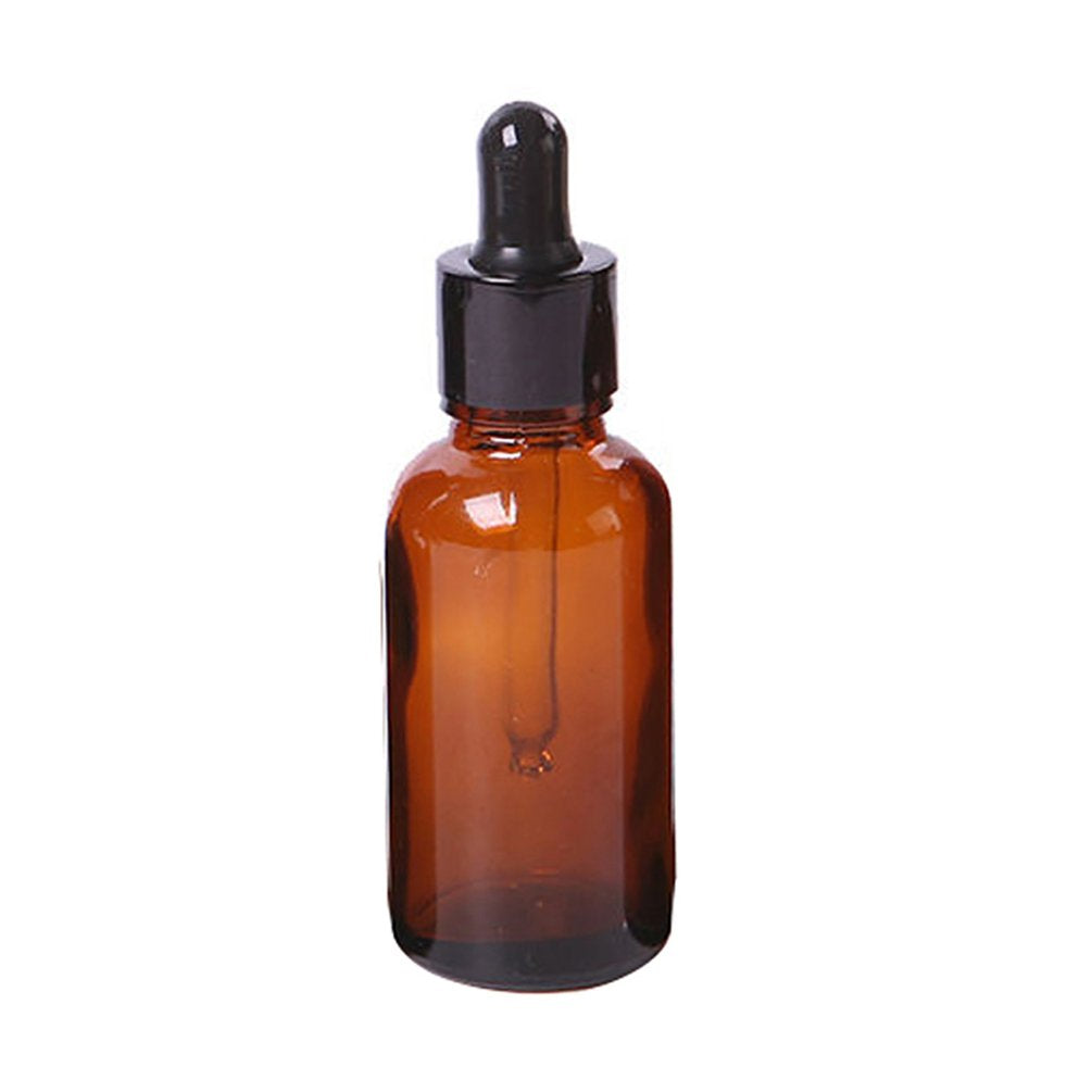 Amber Glass Bottle with Rubber Dropper