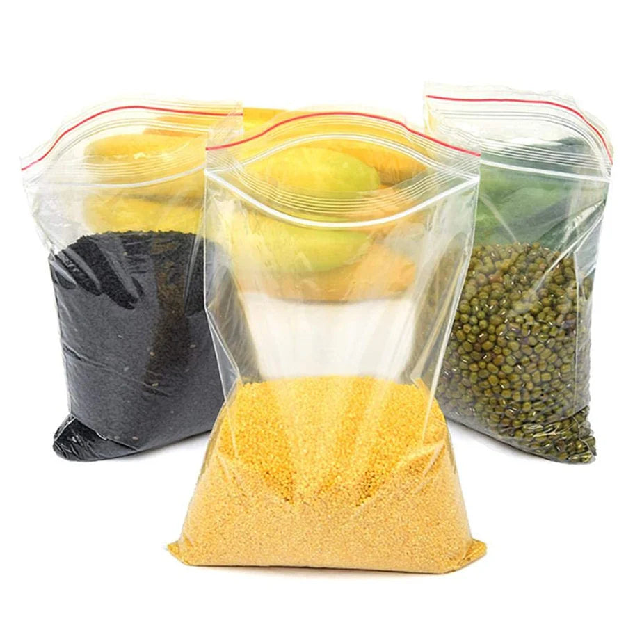 LDPE Resealable Zip Lock Bag - Transparent / Clear