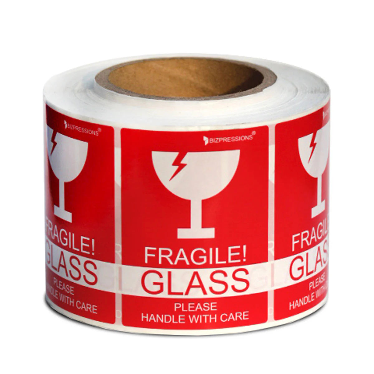 Fragile Handle With Care Self-Adhesive Sticker Roll (1000 Stickers)