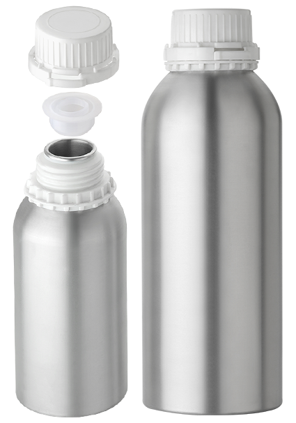 Aluminum Bottle With Cap and Inner Plug