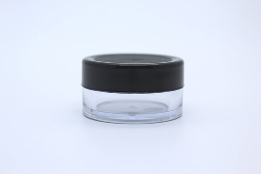 Acrylic San / Cream Clear Jar with Cap and Lid