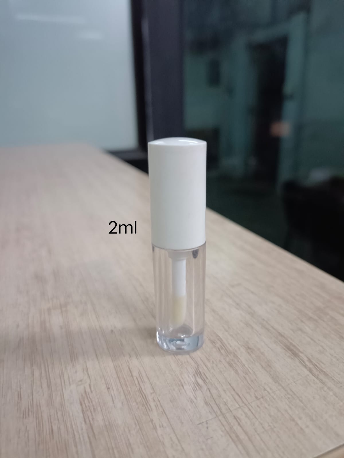 2ml Imported Liquid Lipstick Empty Clear Container with White Cap_(N6981)