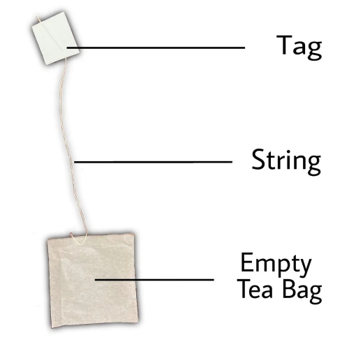 Plain Empty Filter Paper Tea Bag ( Pre-made, White )